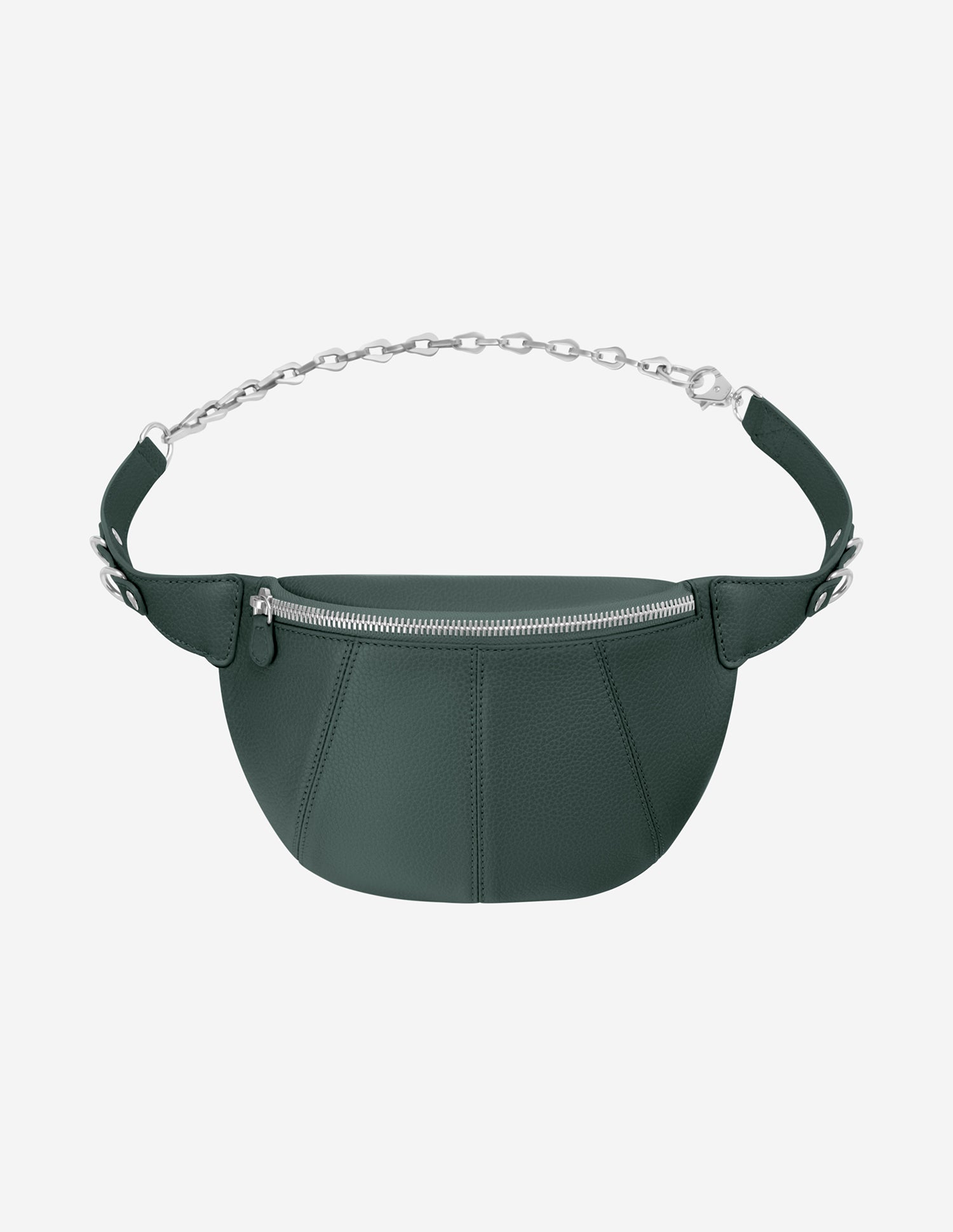 Bolsa The Hiro em pele verde Forest — vista principal