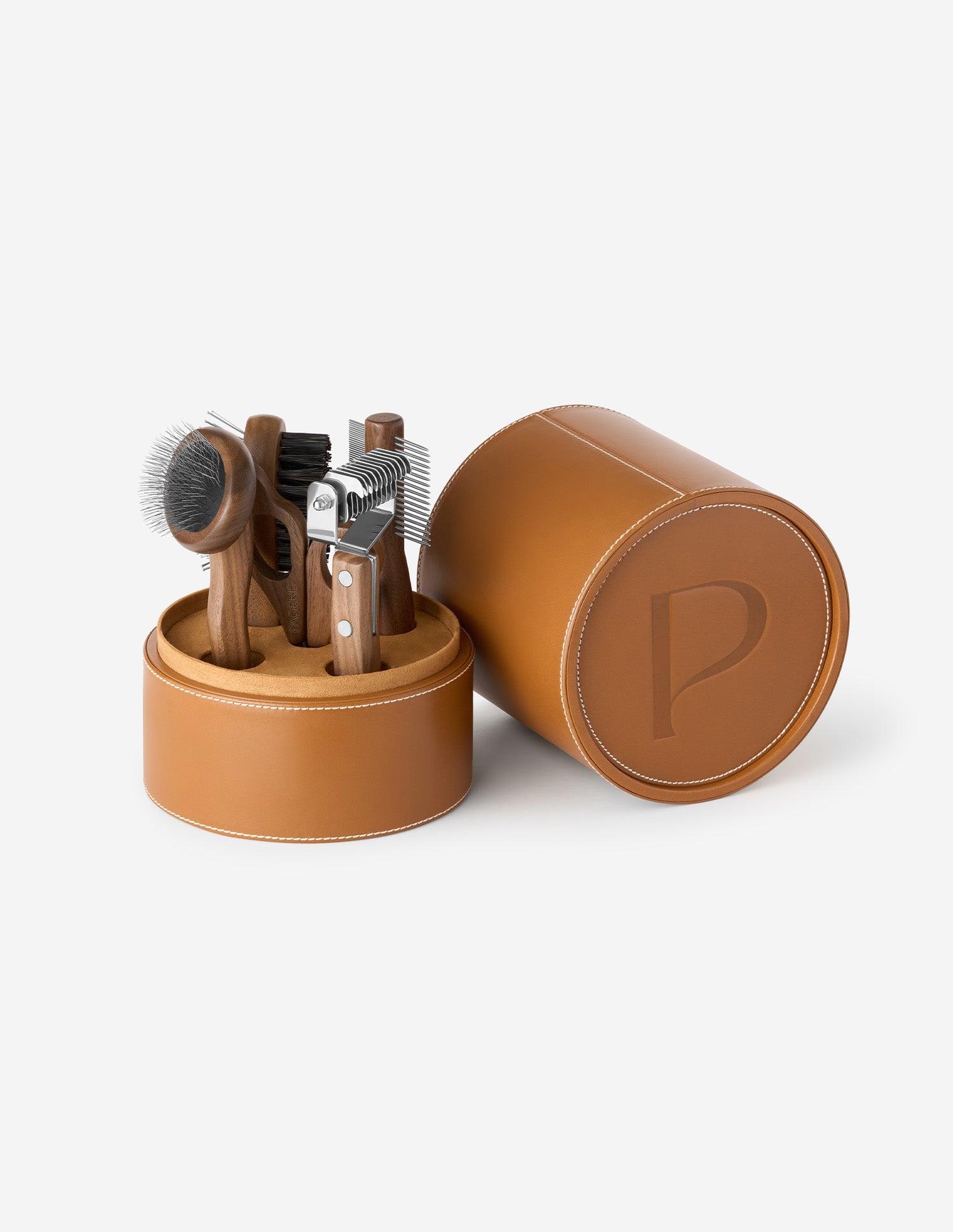 Kit de grooming The Pansage — estojo completo em pele