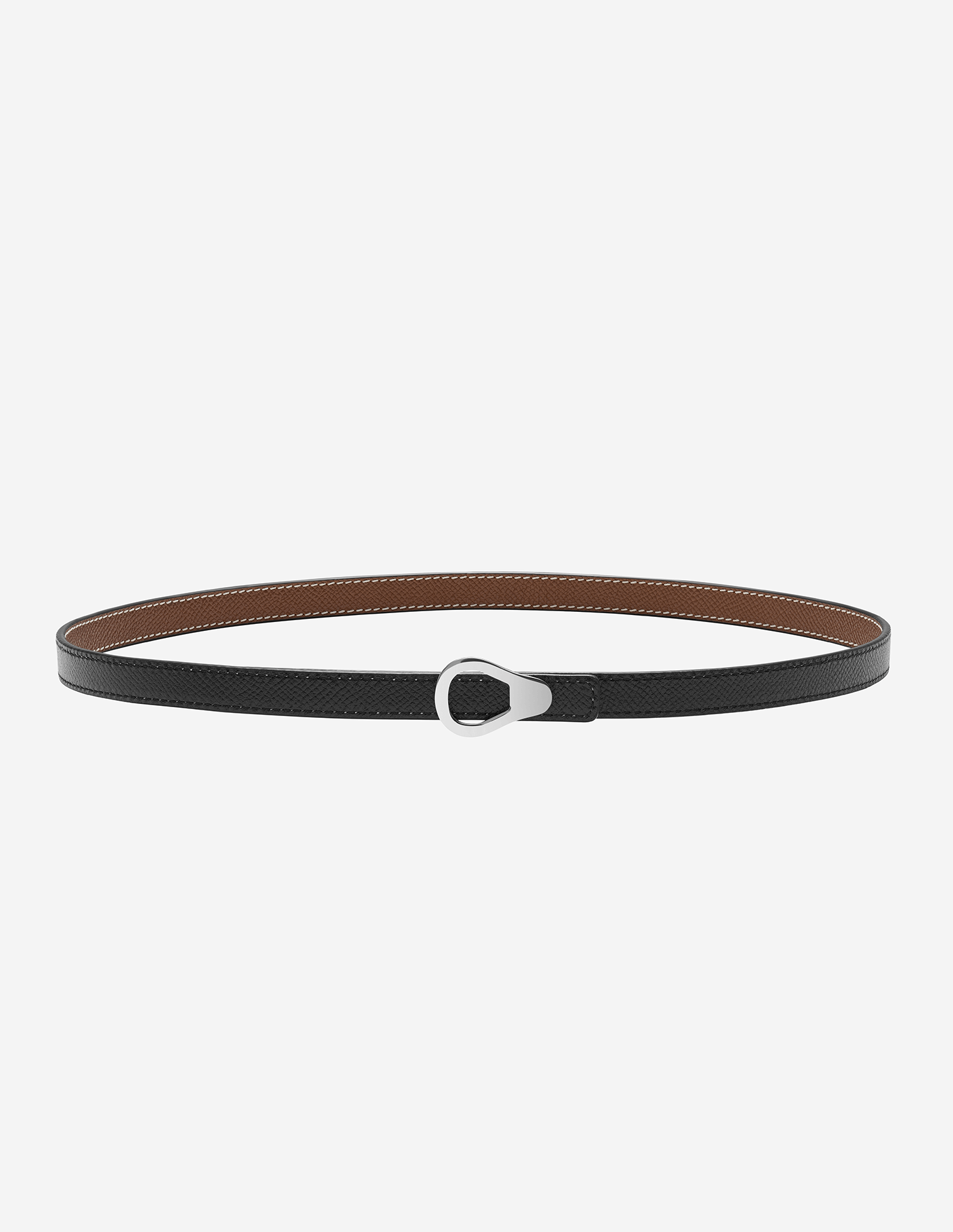 Cinto The Claudette — detalhe do design reversível