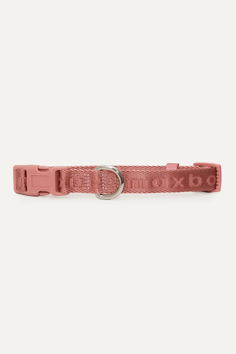 Coleira Signature Collar premium da Maxbone em Cherry Cola — detalhe das ferragens (06)