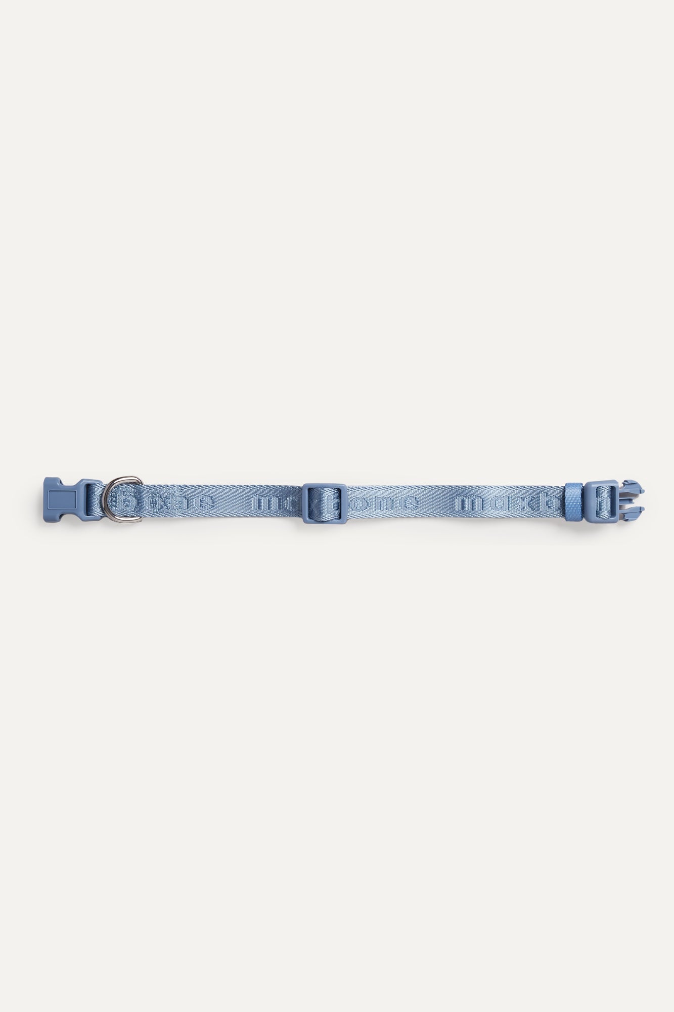 Coleira Signature Collar premium da Maxbone em Dusk Blue — detalhe da textura (14)