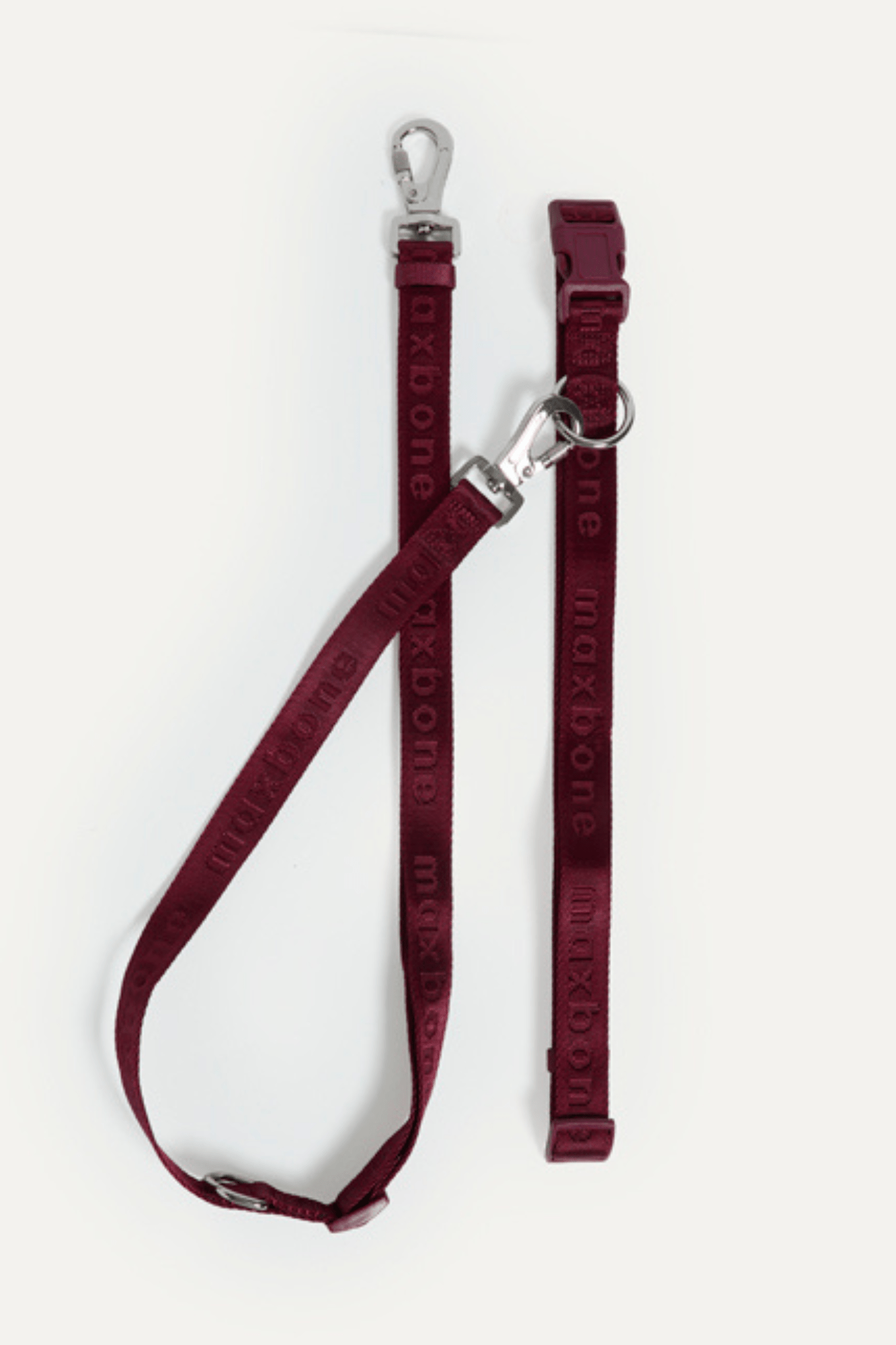Trela GO! With Ease Hands Free Leash premium da Maxbone em Cherry Cola — detalhe do acabamento (03)